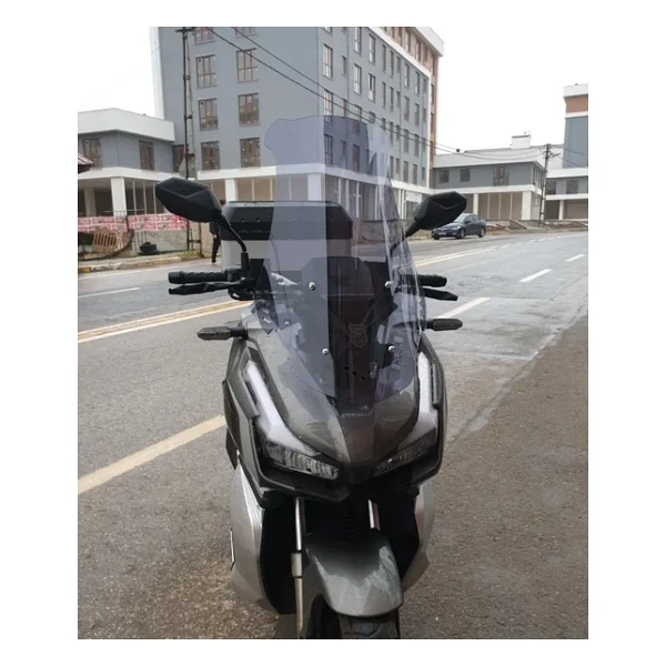 Motocam Küba Rubano 150 Ön Cam 2023-2026 Model 65cm Füme Renkli 4mm Orta Boylu - Görsel 7