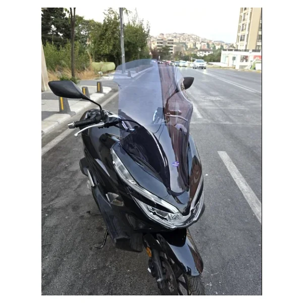 Motocam Honda Pcx Ön Cam 2018-2020 Model 65cm Füme Renkli 4mm Orta Boylu - Görsel 4