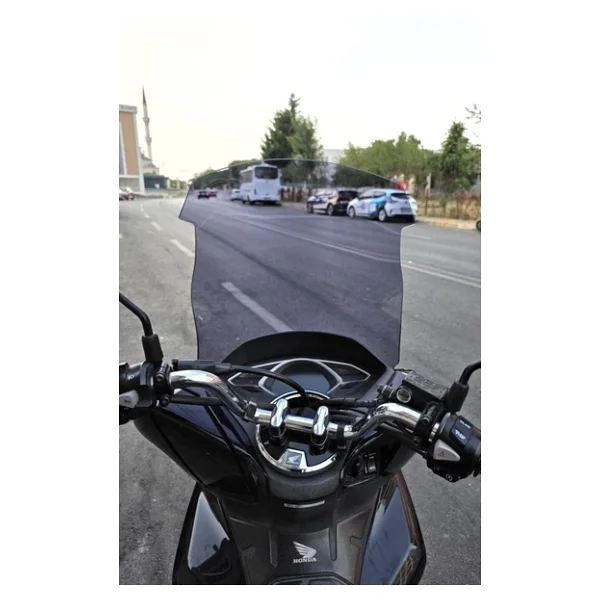 Motocam Honda Pcx Ön Cam 2018-2020 Model 65cm Füme Renkli 4mm Orta Boylu - Görsel 6