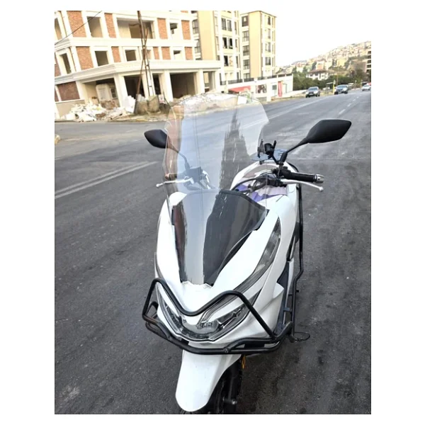 Motocam Honda Pcx Ön Cam 2018 2020 Model 65cm Şeffaf Renkli 4mm Orta Boylu Cam - Görsel 8