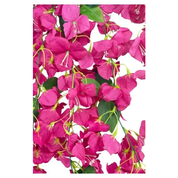 Yapay Çiçek Fuşya Begonvil Çiçeği 5 Dallı 60cm Sarkan Çiçek Bg605 - Görsel 6