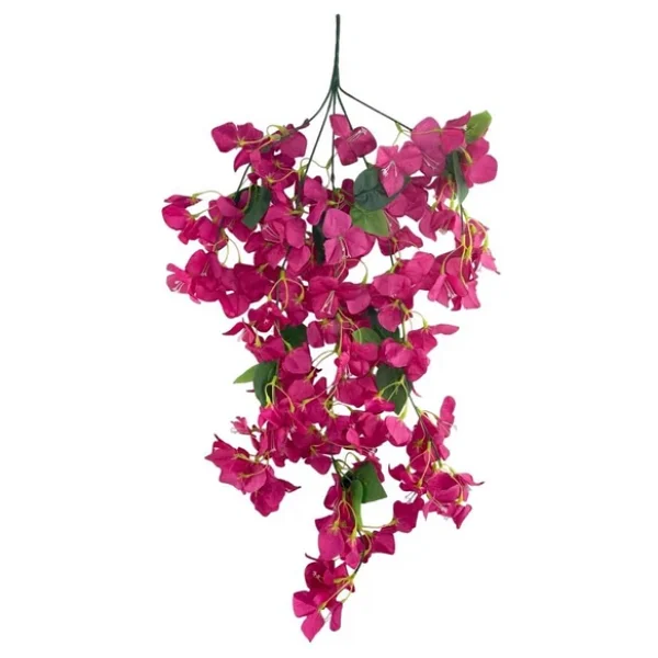 Yapay Çiçek Fuşya Begonvil Çiçeği 5 Dallı 60cm Sarkan Çiçek Bg605 - Görsel 5
