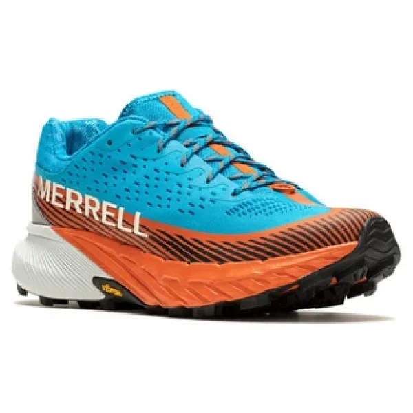 Merrell Agility Peak 5 J067755 Mavi-Turuncu Erkek Koşu Ayakkabısı - Görsel 4