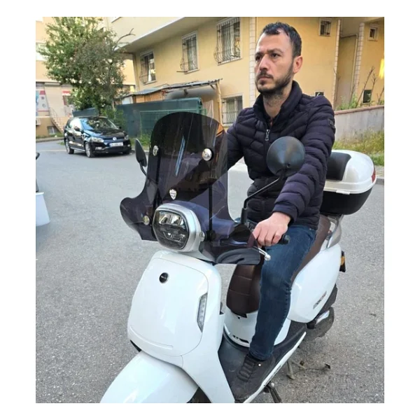Motocam Rks Vps 125 Ön Cam 2022-2026 Model 42cm Siyah Renkli 4mm Elcikli Aparatsız - Görsel 8