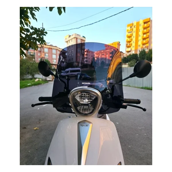 Motocam Rks Neon 125 Ön Cam 2023-2026 Model 44cm Siyah Renkli 4mm Aparatsız - Görsel 6