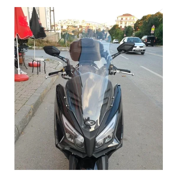Motocam Kymco Xtown Ct 250 Ön Cam 2020-2026 Model 83cm Şeffaf Renkli 4mm Uzun - Görsel 3