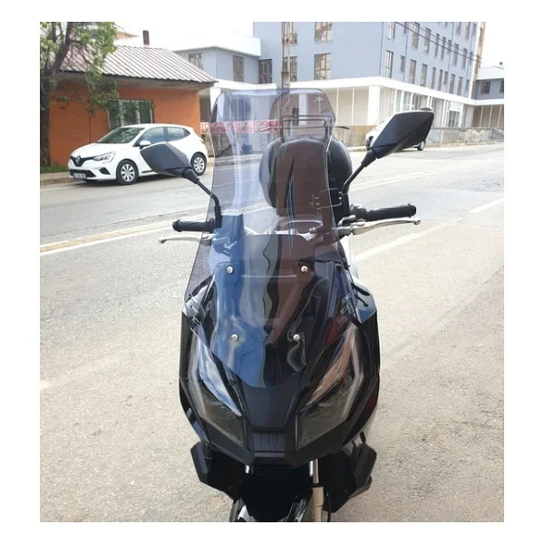 Motocam Kanuni Seha 250 Ön Cam 2022-2026 Model 65cm Füme Renkli 4mm Orta Boylu - Görsel 6