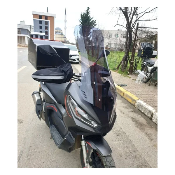 Motocam Kanuni Seha 250 Ön Cam 2022-2026 Model 65cm Füme Renkli 4mm Orta Boylu - Görsel 7