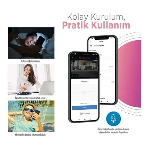Neutron Ntl-Pf04l Cam Kameralı Akıllı Evcil Hayvan Mama Kabı 4lt - Görsel 9
