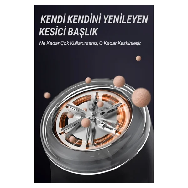Veryfit Şarjlı (Type C) Tüy Tiftik Toplama Toplayıcı Temizleme Makinesi 2 Adet Yedek Bıçak Hediyeli - Görsel 4