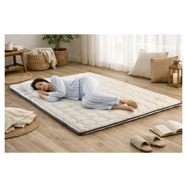 Artex Aloe 5cm Sünger Şilte 160x200 Ped Yatak Şiltesi Pedi Topper Katlanabilir Katlanır Beyaz - Görsel 6
