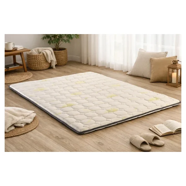 Artex Aloe 5cm Sünger Şilte 160x200 Ped Yatak Şiltesi Pedi Topper Katlanabilir Katlanır Beyaz - Görsel 5