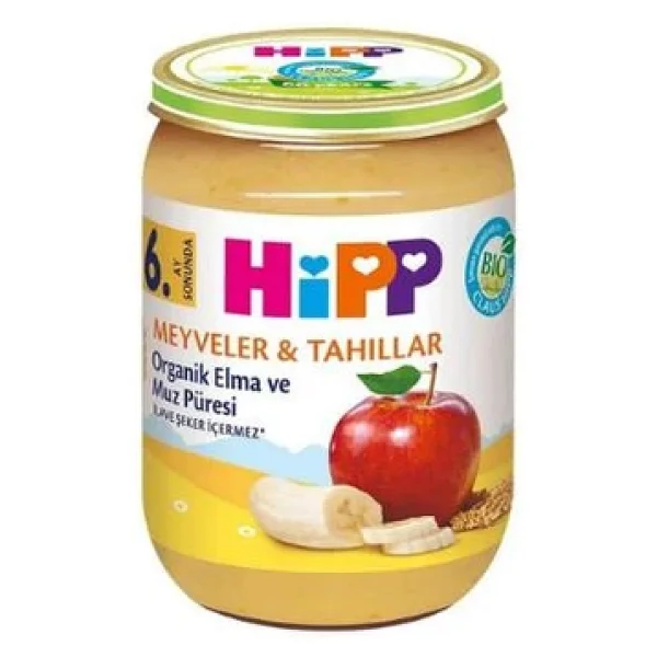 Hipp Organik Elma Ve Muz Püresi Kavanoz Maması 190 Gr - Görsel 7