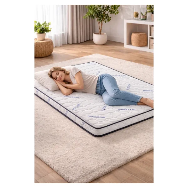 Artex Visco Şilte 160x200 Yer Yatağı Nano 9 +-1cm Cm Ped Yatak Şiltesi Pedi Topper Mattress - Görsel 5