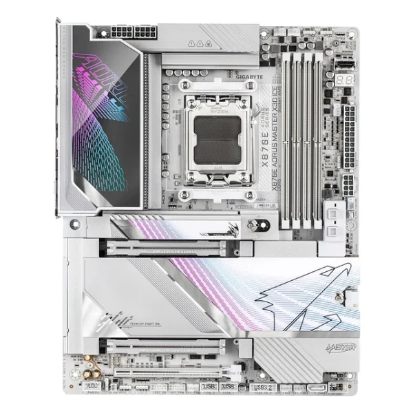 Gigabyte X870e Aorus Master X3d Ice AMD Am5 DDR5 Atx Anakart - Görsel 4
