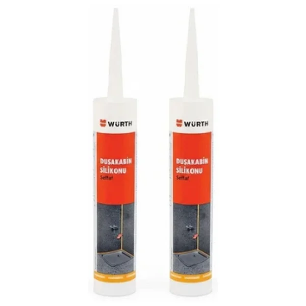 Würth Duşakabin Silikonu Şeffaf Su Geçirmez ve Sızdırmaz 310 ml - 2 Adet - Görsel 6