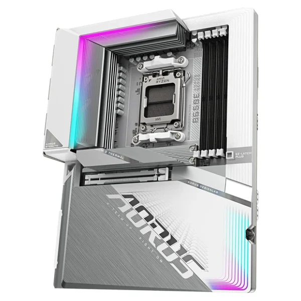 Gigabyte B650e Aorus Stealth Ice AMD Am5 DDR5 Atx Anakart - Görsel 8