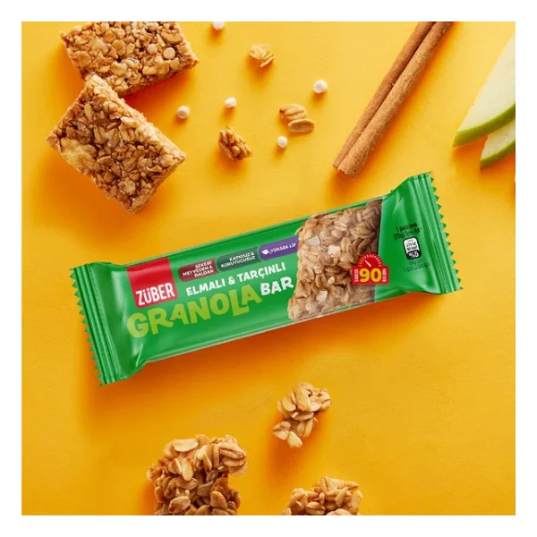 Züber Granola Elmalı Ve Tarçınlı Bar 25 Gr - Görsel 5