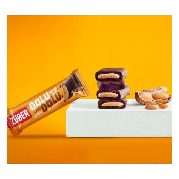 Züber Dolu Dolu Yer Fıstığı Ezmeli Meyveli Bar 30 Gr - Görsel 2
