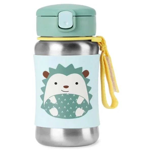 Skip Hop Zoo Kirpi 350 Ml Pipetli Paslanmaz Çelik Suluk - Görsel 6