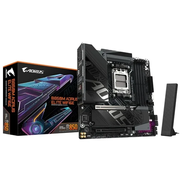 Gigabyte B850m Aorus Elite Wıfı6e AMD Am5 DDR5 Micro Atx Anakart - Görsel 5