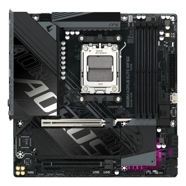 Gigabyte B850m Aorus Elite Wıfı6e AMD Am5 DDR5 Micro Atx Anakart - Görsel 6