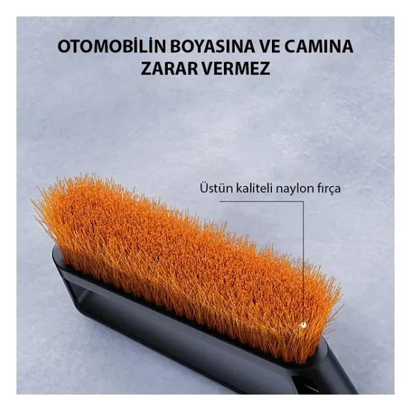 Ally St-3911 Uzatılabilir Araç Camı İçin Kar Fırçası Ve Buz Kazıyıcı Siyah - Görsel 5