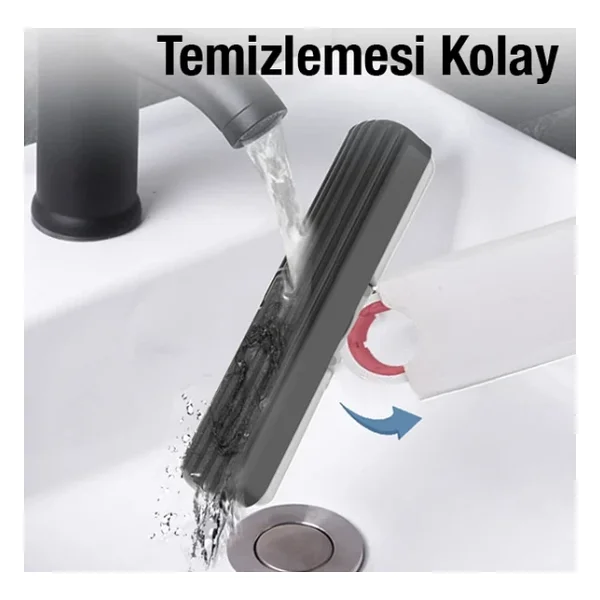 Ezere Çok Amaçlı Mini Tezgah Üstü Paspas Mini Mop + 2 Yedek Uç-(5775) - Görsel 2