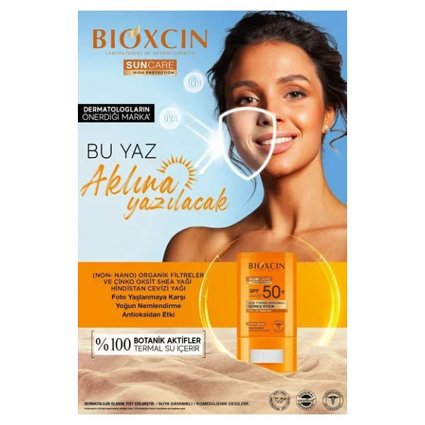 Bioxcin Sun Care Stick Spf 50 Hassas Bölgeler İçin Yüksek Korumalı Güneş Kremidry Touch, Mat - Görsel 2