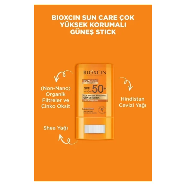Bioxcin Sun Care Stick Spf 50 Hassas Bölgeler İçin Yüksek Korumalı Güneş Kremidry Touch, Mat - Görsel 8