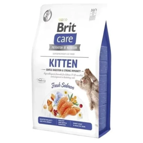 Brit Care Gentle Digestion & Strong Immunity Somonlu 7 Kg Yavru Kedi Maması - Görsel 9