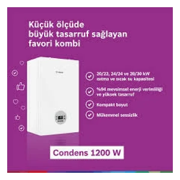 Bosch Condens 1200w 24 Kw - Görsel 2