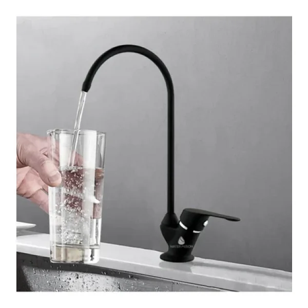 Aqua Bella Su Arıtma Cihazı Için Lüks Avrupa Ankastre Musluk Siyah - Görsel 3