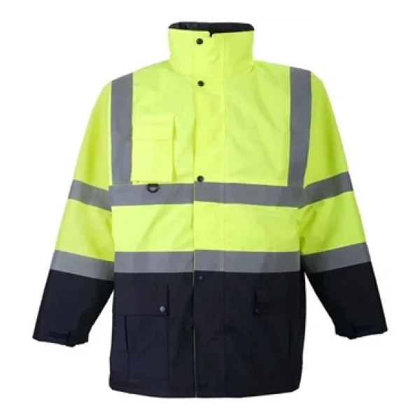 Maysafe Oxford Reflektörlü 5+1 Parka Mont Yüksek Görünürlüklü Mont İş Kabanı - Görsel 4