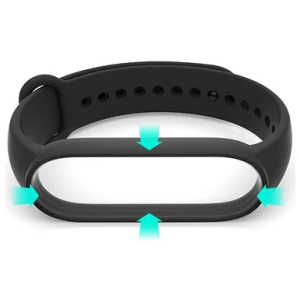 Coverzone Xiaomi Mi Band 6 Ile Uyumlu Saat Kayışı Ent Kaliteli Spor Saat Termoplastik Kordon Lacivert - Görsel 6