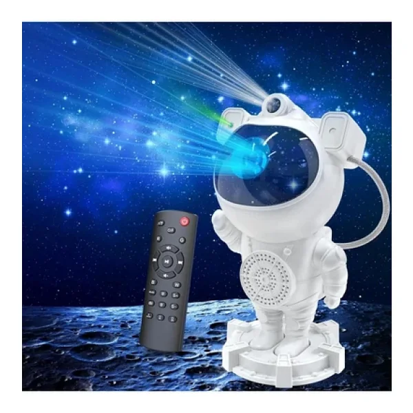 Coverzone Astronot Projektör Bluetooth Ve Uzaktan Kumandalı Gece Lambası Galaksi Ve Yıldız Yansıtma Mxs-003 - Görsel 3