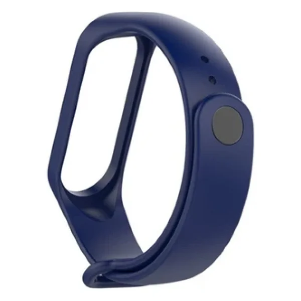 Coverzone Xiaomi Mi Band 6 Ile Uyumlu Saat Kayışı Ent Kaliteli Spor Saat Termoplastik Kordon Lacivert - Görsel 3