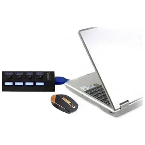 Coverzone 4 Port USB 3.0 Çoğaltıcı Çoklayıcı Hub - Görsel 4