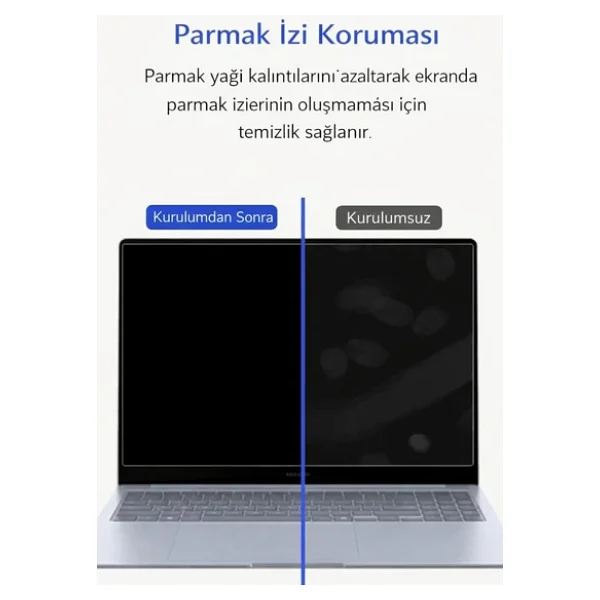 Coverzone 16 İnç Laptop Ve Notebook İle Uyumlu Gizlilik Filtresi Privacy Screen Anti-Spy Film 34.5x21.6cm Yan Açı Karartma Göz Koruma Anti Glare Uv Koruma Parmak İzi Önleyici Pet Ekran Koruma (16 İnç) - Görsel 5