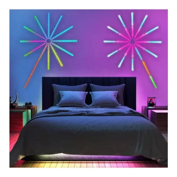 Coverzone LED Yanar Söner Aydınlatma Renkli LED Işık Doğum Günleri Yılbaşı Kutlama Salon Oturma Odası Yh24s - Görsel 4