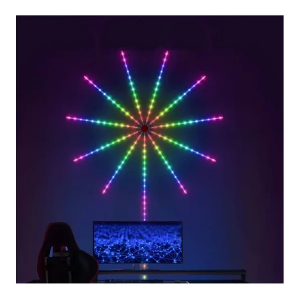 Coverzone LED Yanar Söner Aydınlatma Renkli LED Işık Doğum Günleri Yılbaşı Kutlama Salon Oturma Odası Yh24s - Görsel 3
