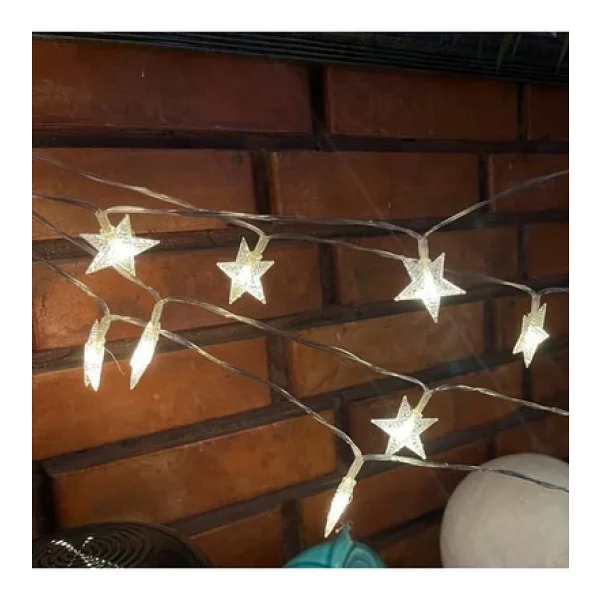 Coverzone 50 Metre LED Işık Yıldız Zinciri Fişli Dekoratif Aydınlatma Ev Oda Balkon Yılbaşı Süsleme Işıkları - Görsel 4