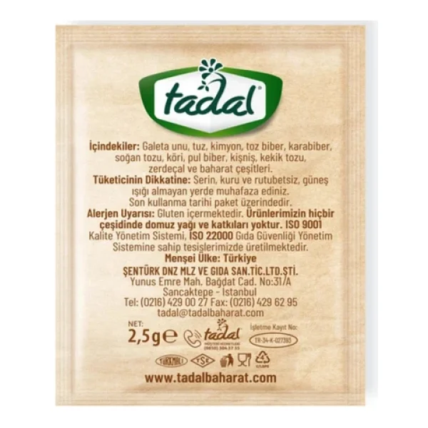 Tadal Tavuk Çeşni 2,5 Gr. (1000 Adet) - Görsel 2