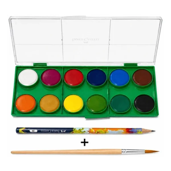 Faber-Castell Dino Büyük Boy 12'li Sulu Boya - Görsel 7