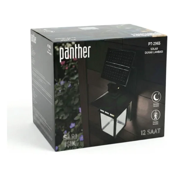 Panther Pt-2965 LED Sensörlü Solar Bahçe Aydınlatması - Görsel 3