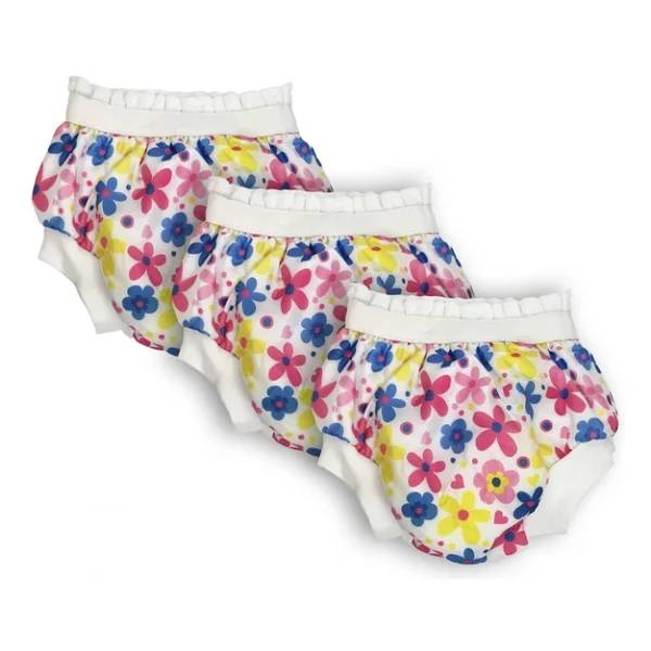 Sema Baby Flowers Desenli 3'lü No:3 20-25 Kg Lüks Alıştırma Külodu - Görsel 3