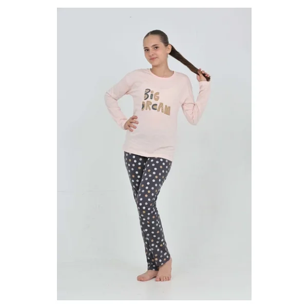 Toontoy Kız Çocuk Big Dream Baskılı Pijama Takım - Görsel 7