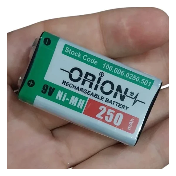 Orion 9v 250mah Ni-Mh Şarj Edilebilir Pil - Görsel 8