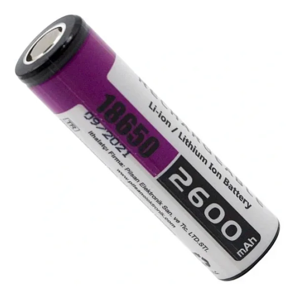 Orion 18650 3.7 V 2600 mAh Li-İon Şarjlı Pil - Görsel 7