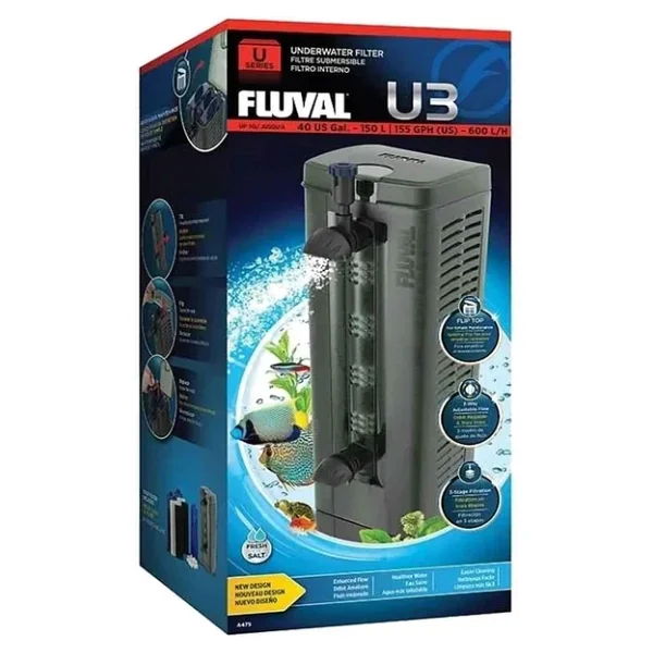 Fluval U3 600 Lt/H Akvaryum İç Filtre - Görsel 3